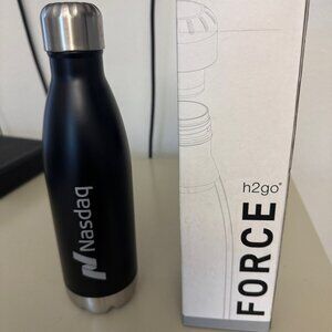 17 oz. h2go Force logo stainless steel water bottle